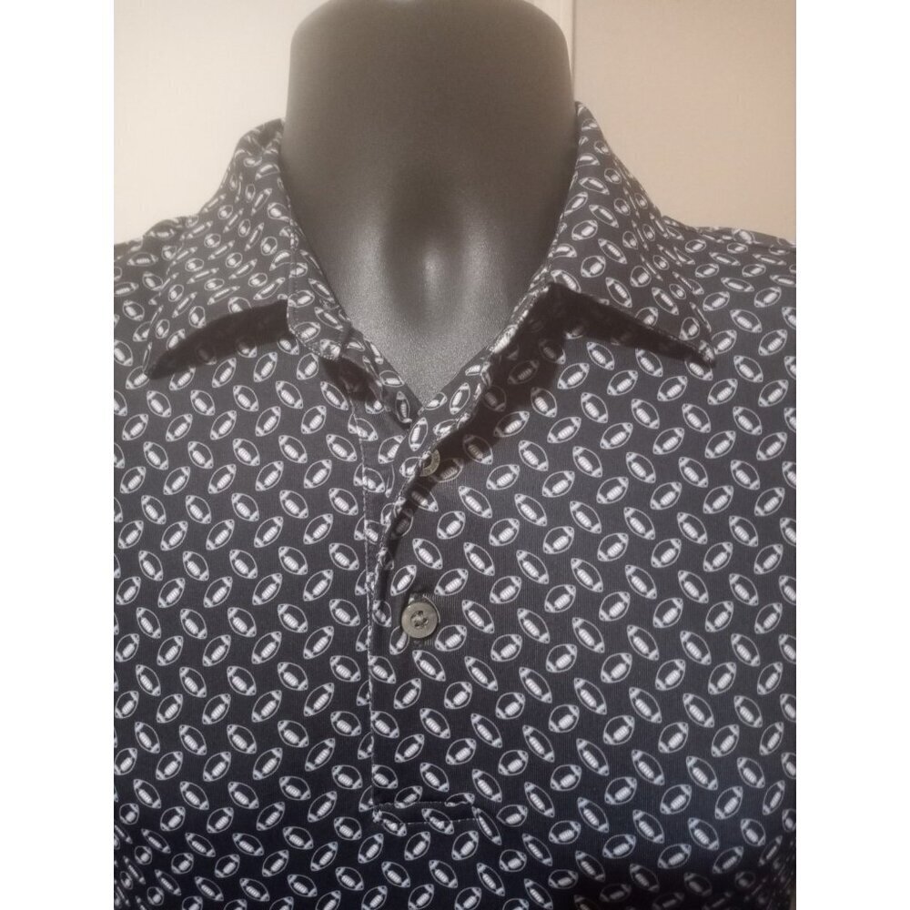 Roundtree & Yorke Performance Polo Shirt Mens Small S Black Football Work Play - Picture 2 of 12